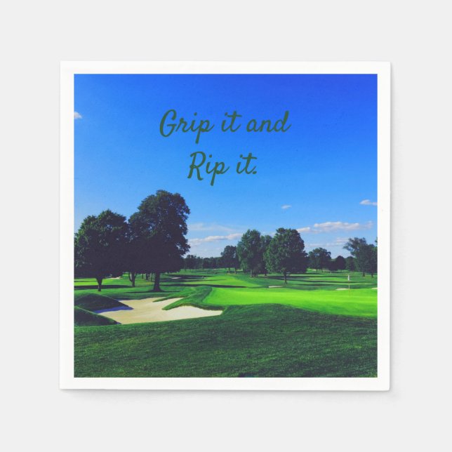 Golf Course Grip es und Rip it Serviette (Vorderseite)