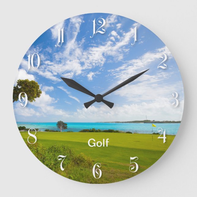 Golf course große wanduhr (Vorderseite)