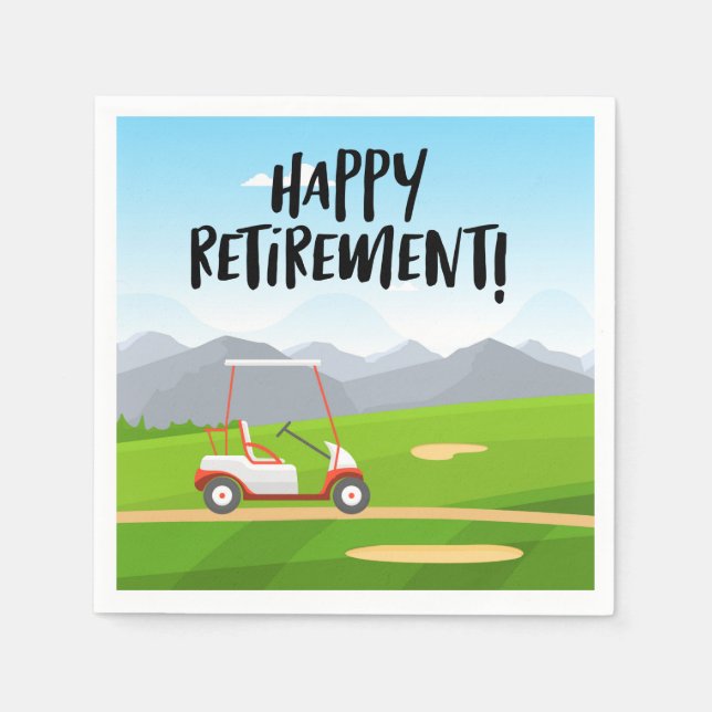 Golf Cruising Bestellungen Bliss: Golf Cart Dream Serviette (Vorderseite)