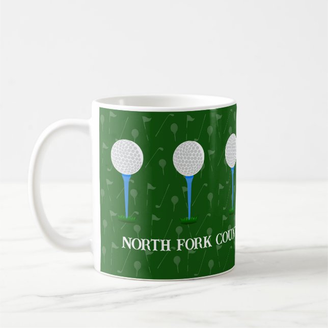 Golf customisé Country Club Café Mug (Gauche)