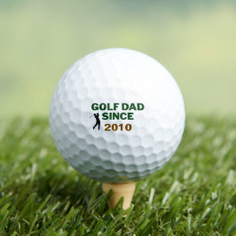 Golf Dad Since Year Vintage Design Golfball