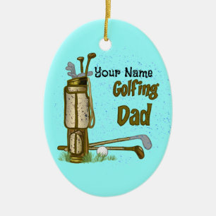 Golf-Daddy-Ornament Keramik Ornament