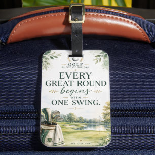 Golf Daily Life Zitate für Golfer Gepäckanhänger