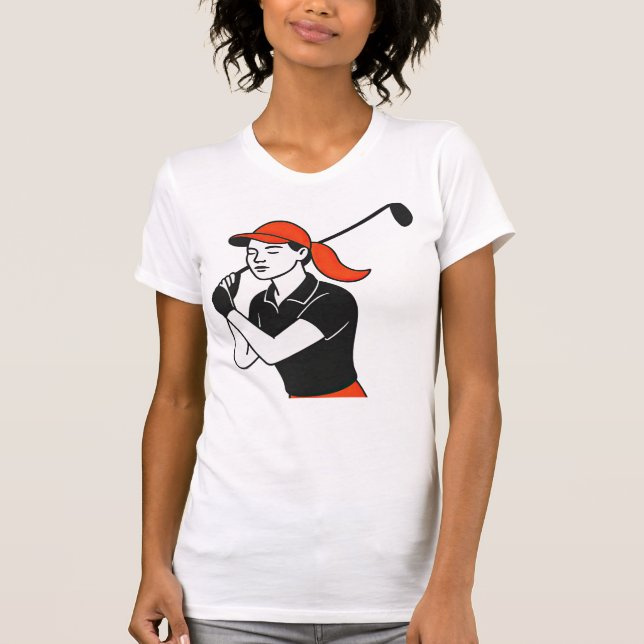 Golf-Damen - Golf T-Shirt (Vorderseite)