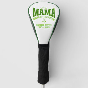 Golf Damen MAMA QUEEN OF THE GREEN Benutzerdefinie Headcover