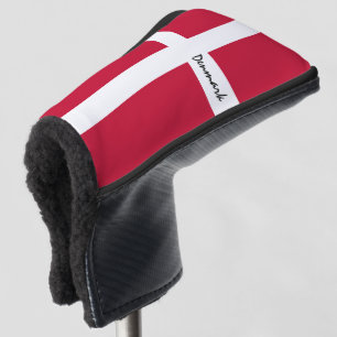 Golf Dänemark & Dänische Flagge / Golf Clubs Abd Headcover