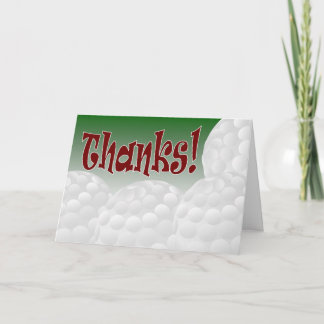 Golf - Danke! Dankeskarte