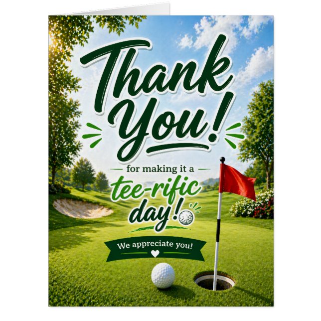 Golf Danke für den tollen Tag (Vorderseite)