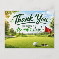 Golf Danke für den tollen Tag