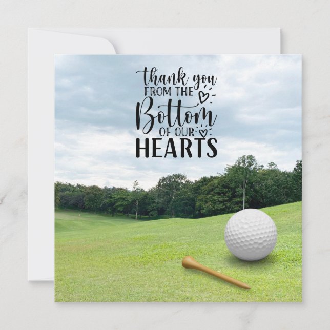 Golf danke Ihnen so viel für den Golfball auf Grün (Vorderseite)