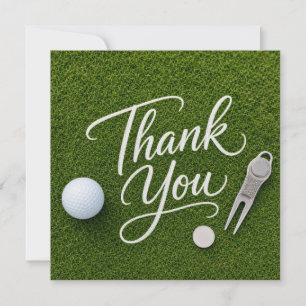 Golf Dankeschön-Karte Dankeskarte