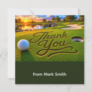 Golf-Dankeschön-Karte  Dankeskarte