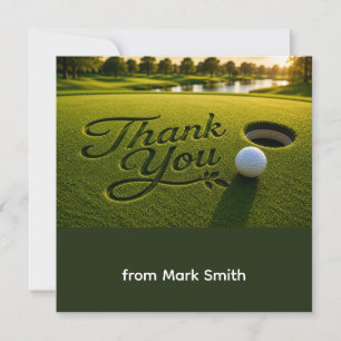 Golf-Dankeschön-Karte  Dankeskarte