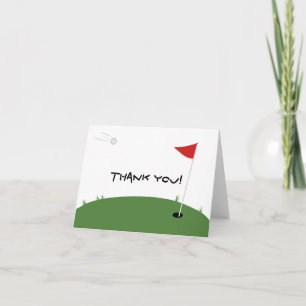 Golf Dankeskarte