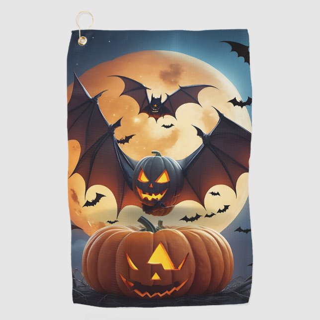 Golf dans un style effrayant : serviettes de golf  (Devant)