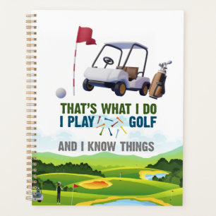 Golf Das, was ich tue, spiele ich Golf und ich wei Planer