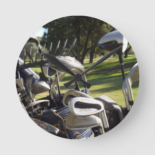 Golf Day Out Runde Wanduhr