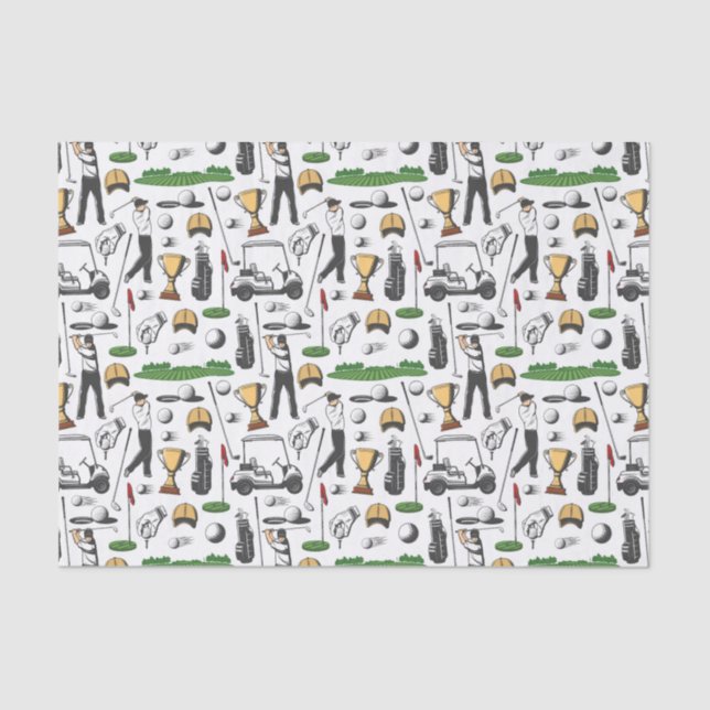 Golf Day Seidenpapier (Vorderseite)