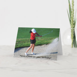 Golf de la carte d'anniversaire