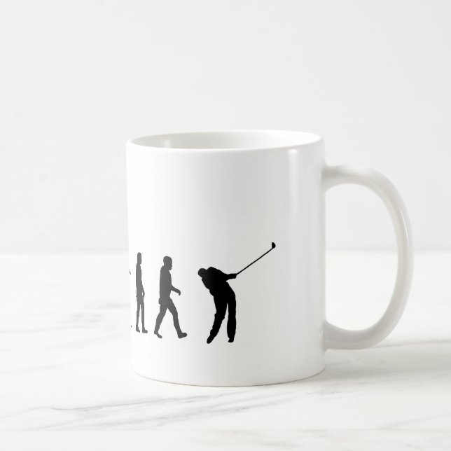 Golf der Evolution EVO06, Golfspieler Kaffeetasse (Rechts)