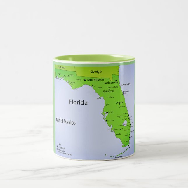 GOLF DER MEXIKO-Tasse Zweifarbige Tasse (Mittel)