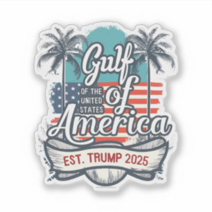 Golf der USA - Trump - Amerikanische Flagge 2025 Aufkleber