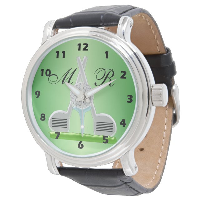 Golf Design Armbanduhr (Schrägansicht)