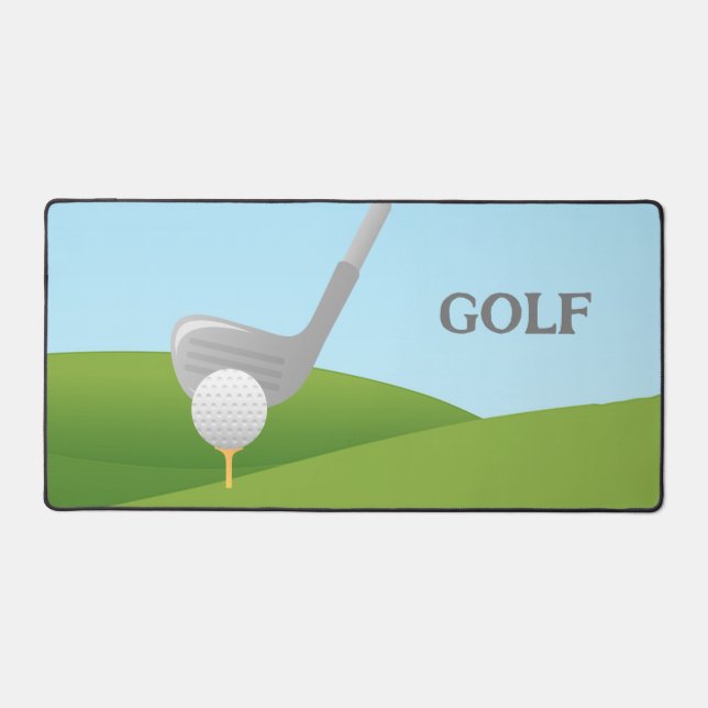 Golf Design Desk Mat Schreibtischunterlage (Vorderseite)