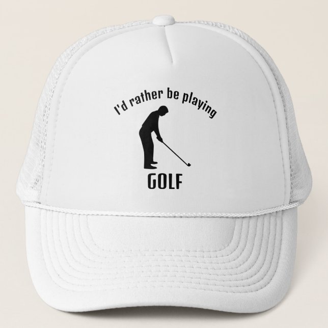 Golf Design Hat Truckerkappe (Vorderseite)