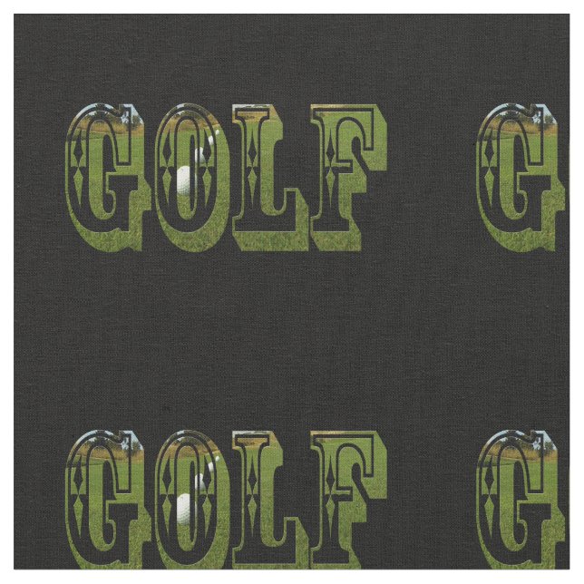 Golf Dimensional Word mit Balls, Stoff (Nahaufnahme)