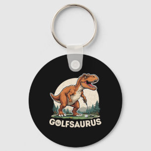 Golf Dinosaur Golfer T-rex Golf Dino Golfi Schlüsselanhänger