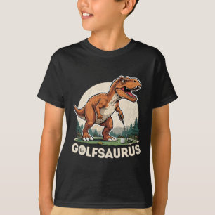 Golf-Dinosaurier Golfer T-Rex spielt Golf Dino Gol T-Shirt