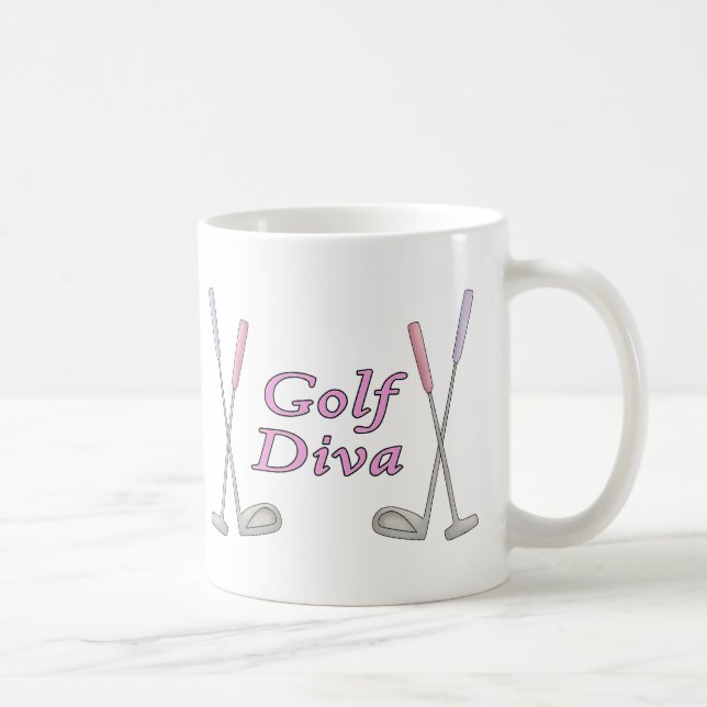 Golf-Diva Kaffeetasse (Rechts)