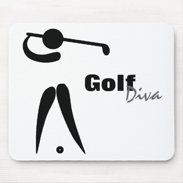 Golf-Diva Mousepad (Vorne)