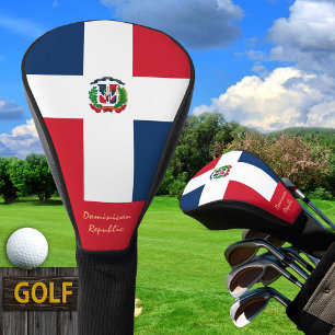 Golf Dominikanische Republik / Flagge /Golf Clubs Headcover