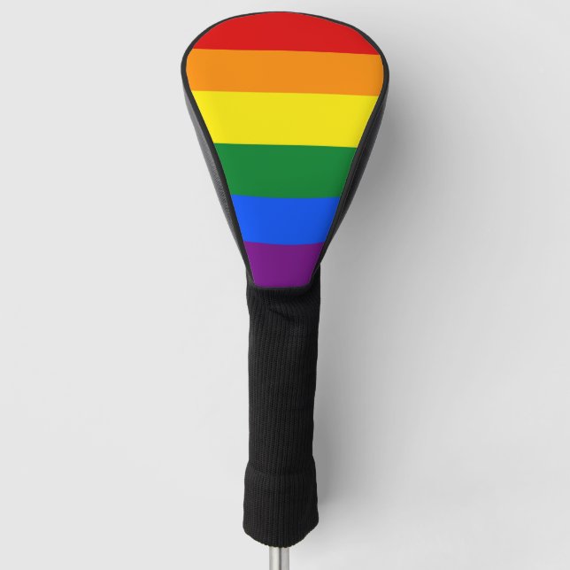 Golf Driver Cover mit dem Flag "Pride Flag" für LG Golf Headcover (Vorderseite)
