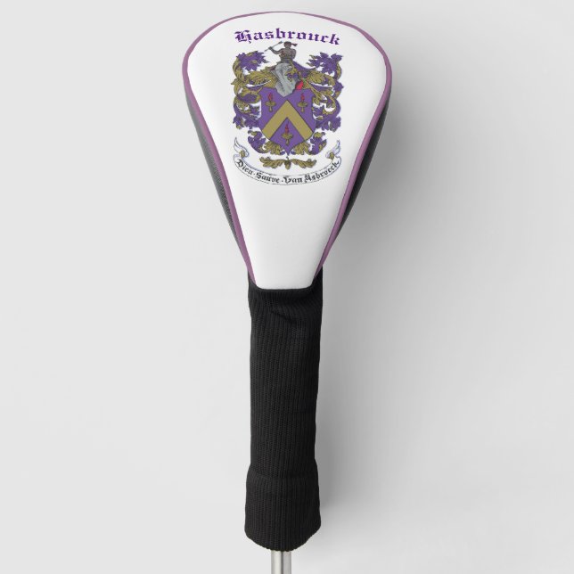 Golf Driver Cover mit Familienwappen Golf Headcover (Vorderseite)