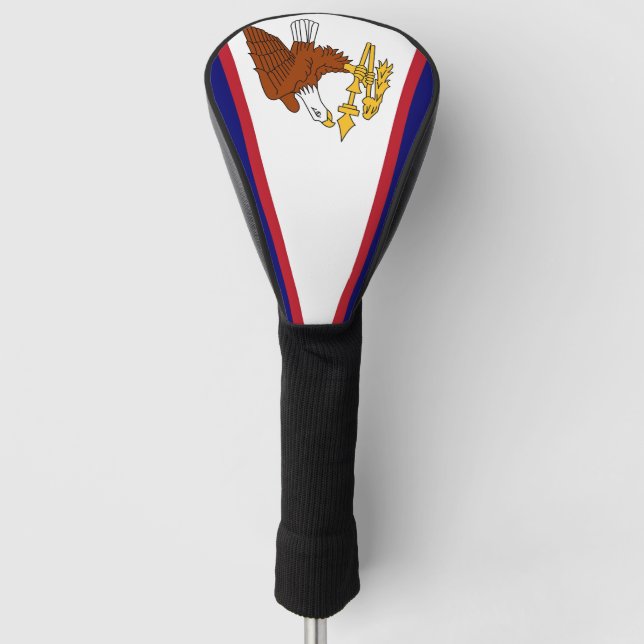 Golf Driver Cover mit Flag American Samoa Golf Headcover (Vorderseite)