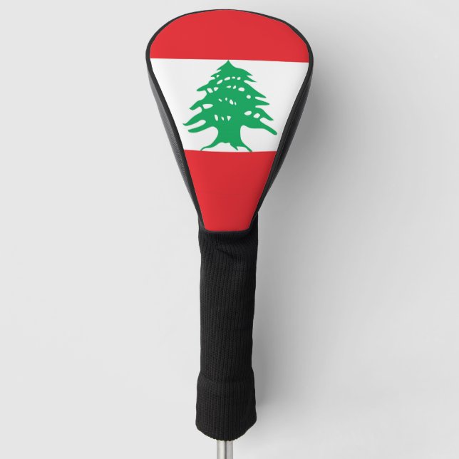 Golf Driver Cover mit Flag Libanon Golf Headcover (Vorderseite)
