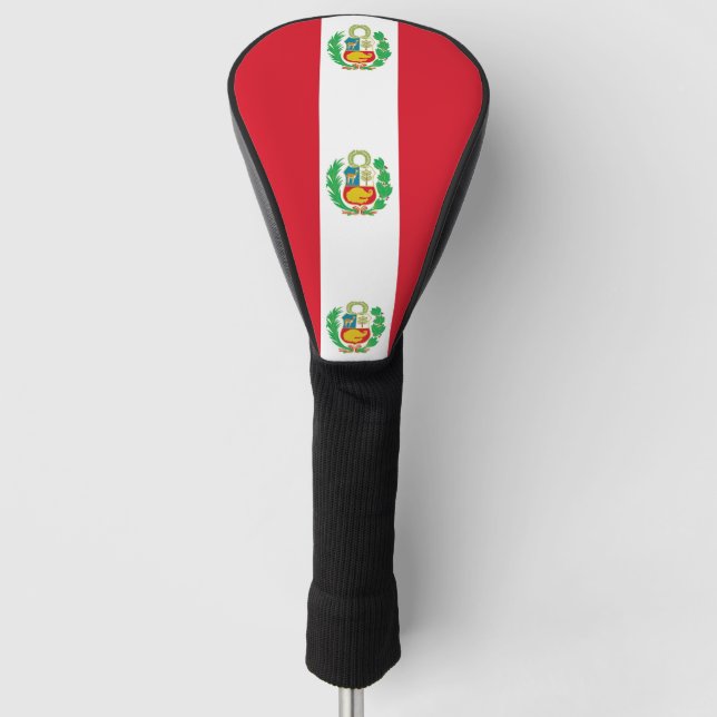 Golf Driver Cover mit Flag Peru Headcover (Vorderseite)