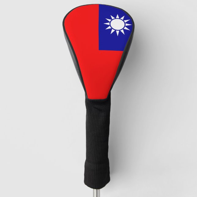 Golf Driver Cover mit Flag Taiwan Headcover (Vorderseite)
