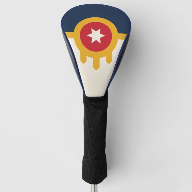 Golf Driver Cover mit Flag Tulsa, Oklahoma Headcover (Vorderseite)