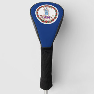 Golf Driver Cover mit Flag Virginia, USA Headcover