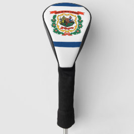 Golf Driver Cover mit Flag West Virginia Staat Headcover