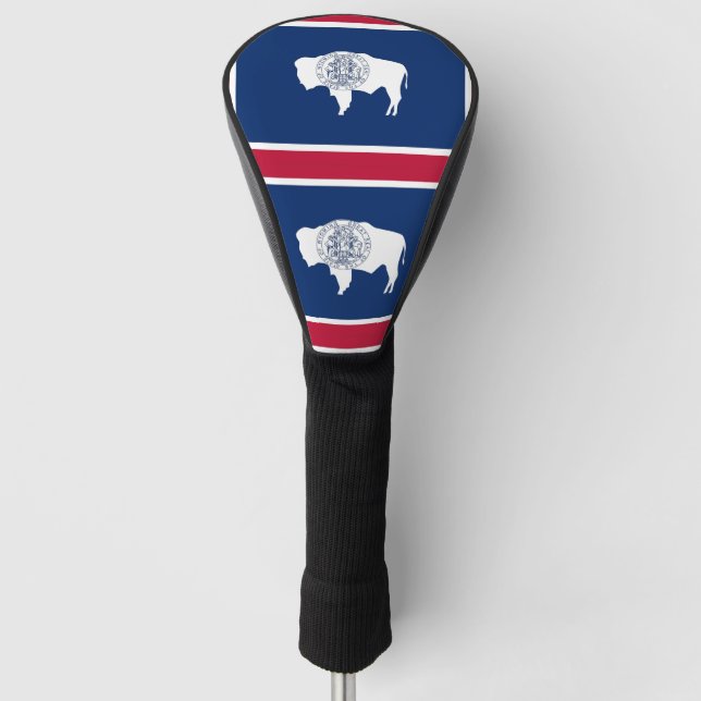 Golf Driver Cover mit Flag Wyoming Staat Golf Headcover (Vorderseite)