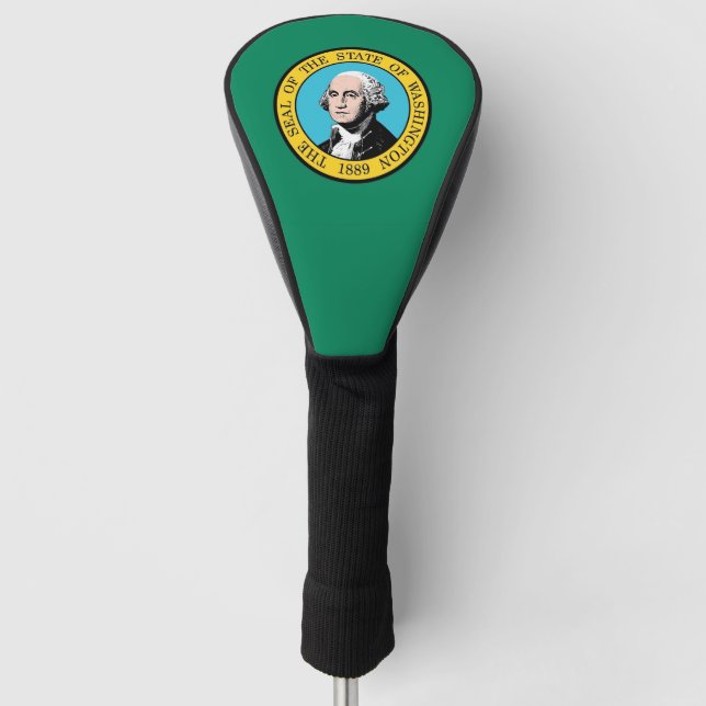 Golf Driver Cover mit Flagge des Washingtoner Staa Golf Headcover (Vorderseite)