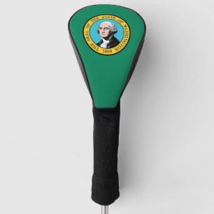 Golf Driver Cover mit Flagge des Washingtoner Staa Headcover