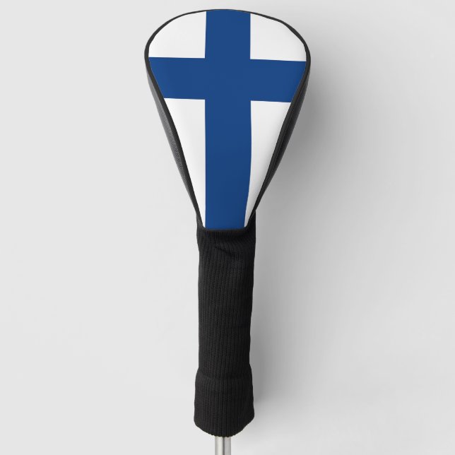 Golf Driver Cover mit Flagge Finnlands Headcover (Vorderseite)