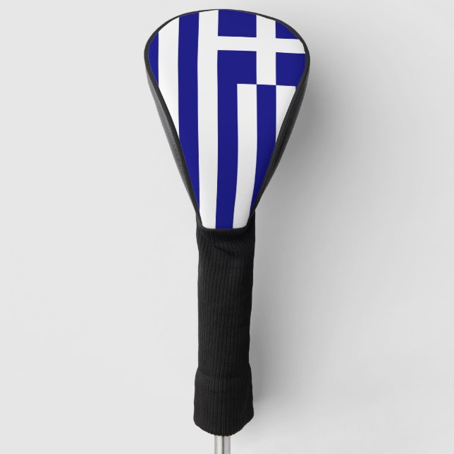 Golf Driver Cover mit Flagge Griechenlands Headcover (Vorderseite)