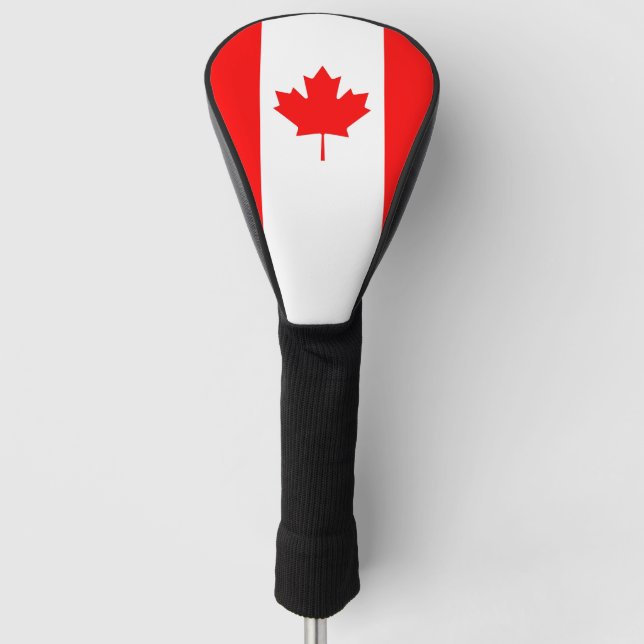 Golf Driver Cover mit Flagge Kanadas Golf Headcover (Vorderseite)
